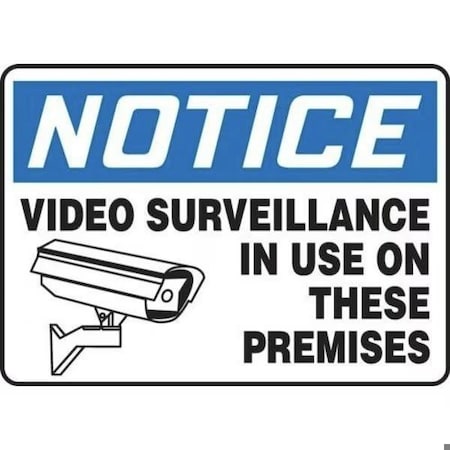 Accuform OSHA NOTICE SAFETY SIGN VIDEO MASE816XL MASE816XL
